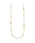 Фото #1 товара Diamond2Deal 18k Yellow Gold Bead Station Necklace