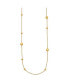 18k Yellow Gold Bead Station Necklace