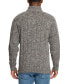 Фото #2 товара Men's Cable Knit Quarter Button Long Sleeve Sweater