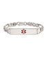 ფოტო #3 პროდუქტის Sterling Silver Rhodium-plated Medical ID Figaro Link Bracelet