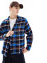 Фото #1 товара Obey ray plaid heavyweight shirt in navy