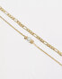 Фото #3 товара ALDO 2 pack gold plated delicate necklaces with faux pearl detail in gold