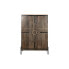 Cupboard Home ESPRIT Black Golden Natural Wood 85 x 38 x 134 cm