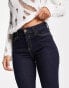 River Island mid rise flare jean in dark blue