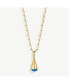 ფოტო #1 პროდუქტის Glass Dash Necklace Charm & Mini Ellipse Necklace Set