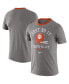 Фото #2 товара Men's Heathered Gray Clemson Tigers Vault Helmet Tri-Blend T-shirt