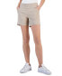 Фото #1 товара Women's Curvy Mid Rise Pull-On Shorts, Created for Macy's