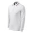 Malfini Contrast Stripe LS M MLI-25800 white polo shirt