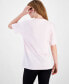 ფოტო #2 პროდუქტის Juniors' Butterfly-Graphic Cotton Crewneck T-Shirt