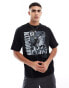 Фото #1 товара New Era Brooklyn Nets graphic front t-shirt in black