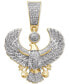 Фото #1 товара Men's Diamond Eagle Pendant (1/2 ct. t.w.) in 14k Gold-Plated Sterling Silver