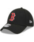 ფოტო #2 პროდუქტის Men's Black Boston Red Sox Logo 39THIRTY Flex Hat