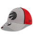 Фото #1 товара Men's Gray, Red Toronto Raptors Piped Two-Tone 39THIRTY Flex Hat