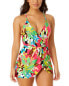 Фото #1 товара Anne Cole Surplice Maillot Swim Dress Women's