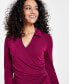 Petite Side-Shirred Blouse Rhodolite Garn, P/M - фото #2