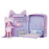 NA NA NA SURPRISE 3 In 1 Backpack Bedroom Series 3 Playset Lavender Kitty Doll