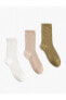 Фото #3 товара 3'lü Basic Soket Çorap Seti Çok Renkli
