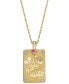 ფოტო #1 პროდუქტის Women's Disney x Fossil Special Edition Gold-Tone Stainless Steel Pendant Necklace