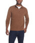 ფოტო #1 პროდუქტის Men's Soft Touch Textured Quarter-Zip Sweater