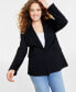 ფოტო #2 პროდუქტის Women's Solid Longline Blazer, Created for Macy's