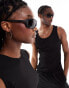 Фото #4 товара Oakley cables rectangular sunglasses in black