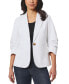 Фото #1 товара Women's Pleated 3/4-Sleeve Blazer