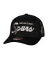 Фото #1 товара Men's Black San Antonio Spurs MVP Team Script 2.0 Stretch-Snapback Hat