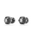 ფოტო #2 პროდუქტის Round Cut, White, Ruthenium Plated Numina Stud Earrings