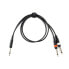 Фото #1 товара MUSIC STORE Insert Cable Jack 1m 2x Mono Jack To Stereo Jack