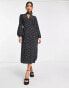 Фото #2 товара River Island midi dress in black polka dot with heart button detail