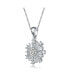 ფოტო #3 პროდუქტის Chic Two Tone Plated with Cubic Zirconia Butterfly Pendant Necklace