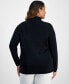 Фото #2 товара Plus Size Turtleneck Sweater