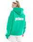 Prince branded back hoodie in bright green