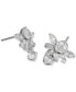 ფოტო #2 პროდუქტის Silver-Tone Mixed Cubic Zirconia Cluster Stud Earrings, Created for Macy's