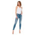 Фото #8 товара ONLY Blush Mid Skinny Ankle Raw jeans
