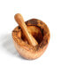 Фото #1 товара Olive Wood Rustic Edge Pestle and Mortar