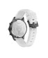 Men's Glam Chrono Chronograph Quartz White Silicone 44MM