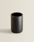 Black resin toothbrush holder