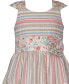 Little Girls Sleeveless Seersucker and Cotton Print Dress and Matching Bag