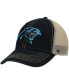 ფოტო #2 პროდუქტის Men's Black, Natural Carolina Panthers Trawler Trucker Clean Up Snapback Hat