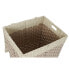 Laundry basket DKD Home Decor Natural Braiding Metal Fibre (43 x 35 x 59 cm)