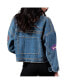 Фото #2 товара Свитшот G-III 4Her by Carl Banks женский куртка из джинсы средней плотности "First Finish" для болельщиц Миннесота Вайкингс