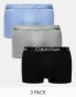 Фото #1 товара Calvin Klein modern structure cotton trunks 3 pack in multi