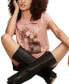 ფოტო #4 პროდუქტის Women's Floral Vase Classic Cotton Crewneck T-Shirt