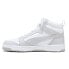 Фото #3 товара Puma Rebound V6 Lace Up Mens White Sneakers Casual Shoes 39232605