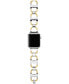 Фото #2 товара Ремешок для часов Tory Burch two-Tone Stainless Steel Gemini Link Bracelet For Apple Watch® 38мм/40мм