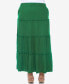 Фото #1 товара Plus Size Tiered Maxi Skirt
