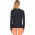 Women’s Long Sleeve Shirt One and Only Solid Mock Hurley Black Lady