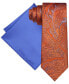 Men's Paisley Tie & Solid Pocket Square Set