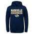 NHL Nashville Predators Boys' Poly Fleece Hooded Sweatshirt - L